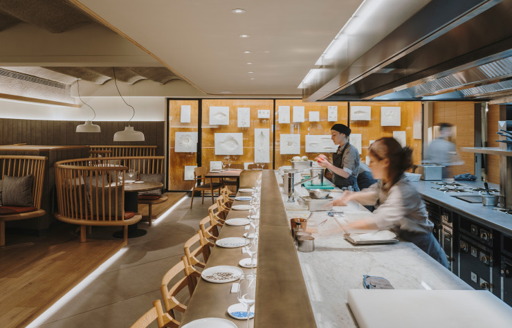 A Barcelone, Lagranja a créé un décor en accord avec la cuisine du chef, équilibrée et responsable.