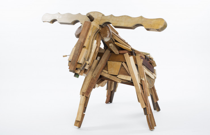 Sculpture de Christophe Henry, membre du collectif Chouk’art (2017).