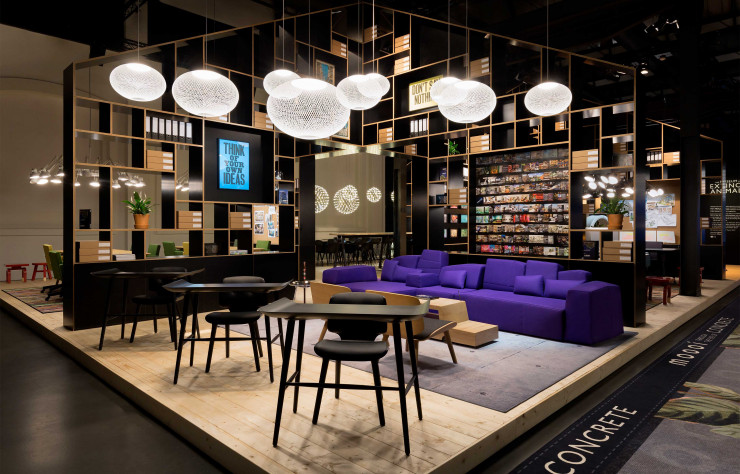 House of concrete, le stand toujours spectaculaire de Moooi au Salon du meuble de Milan 2018.