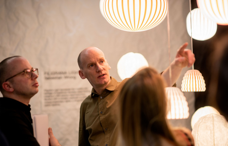 Sébastien Wrong au Salon de Milan 2018.