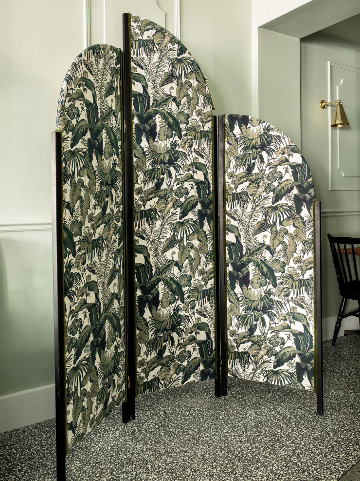 Le paravent dessiné par Virginie Friedmann.