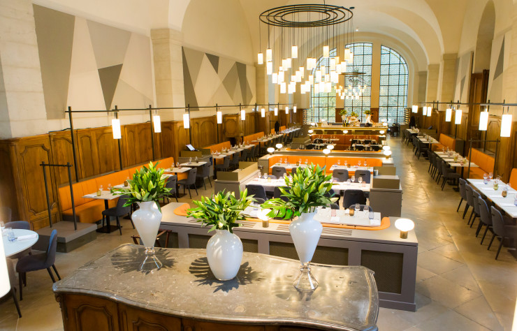 La salle spectaculaire du Grand Réfectoire servait autrefois au repas des sœurs de l’Hôtel-Dieu.