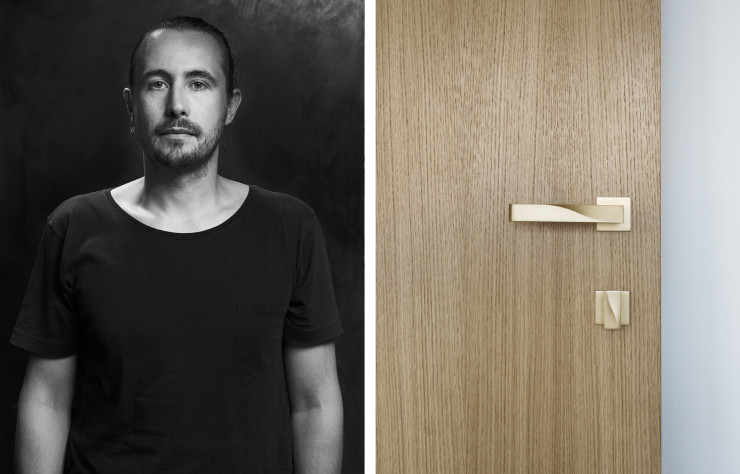 Stijn D’hondt, auteur des poignées « Ballet » chez Vervloet.