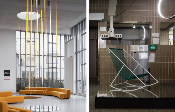 Transformé en showroom, l’ancien hôpital St Maarten accueillait notamment les luminaires de Sabine Marcelis.