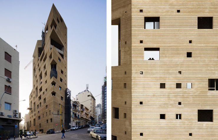 Encore en chantier, le Stone Garden Beyrouth (en couverture) affiche déjà sa volumétrie et sa matérialité singulières aux yeux des passants.