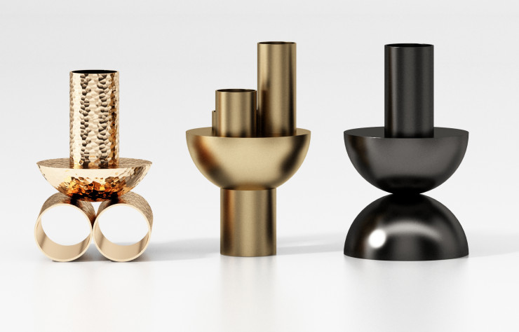 Vases « Assemblages » du studio Pool.