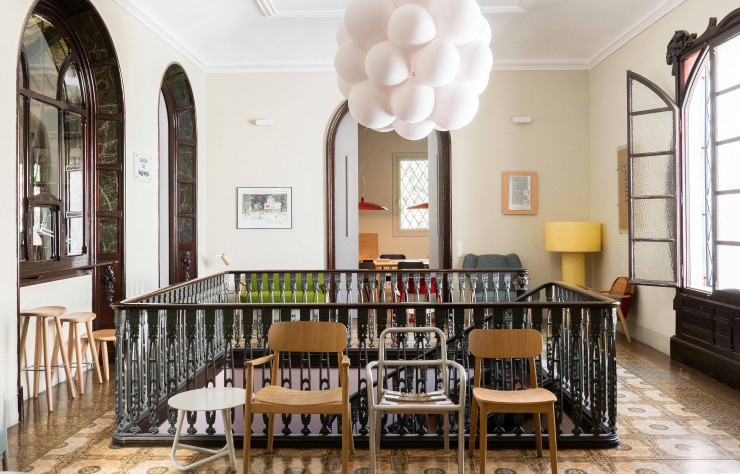 Gabriele et Gerard ont choisi de conserver un maximum d’éléments d’origine de la biscuiterie (ouvertures, sols, plafonds…).