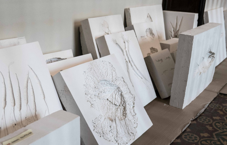 Moulages d’ingrédients réalisés pour la décoration du restaurant PUR à Barcelone.