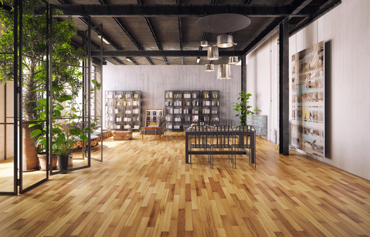 Parquet contrecollé Trafic (Décoplus).