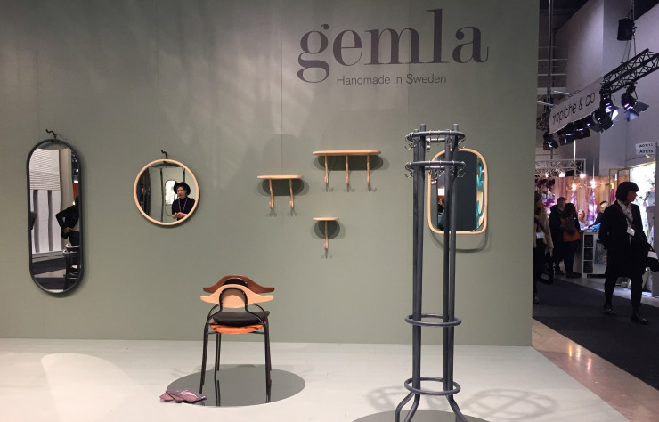 Le stand de Gemla au salon du meuble de Stockholm.