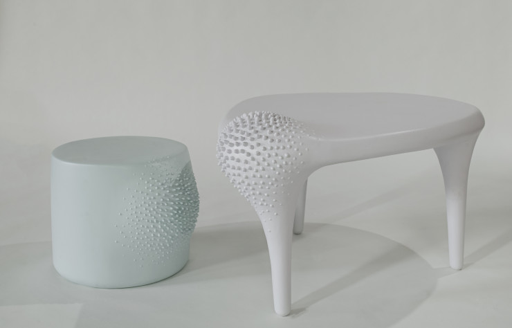 Tables « Bodily » de Tamara Barrage.