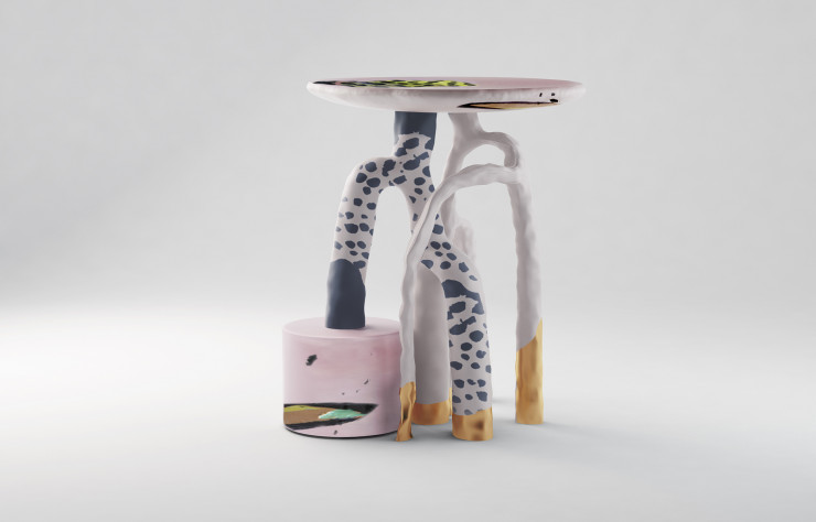 Le studio libanais Sayar & Garibeh dévoilait la table « Morph », dessinée en collaboration avec Katie Stout, une designer basée à Brooklyn.