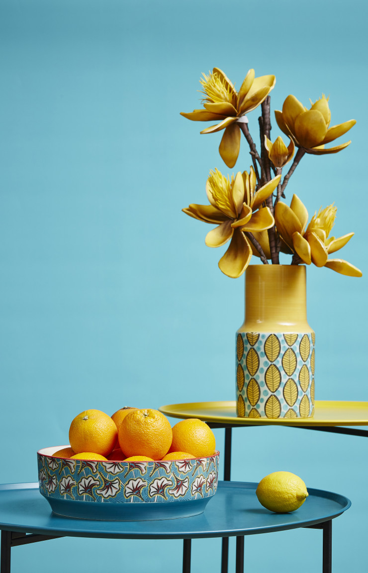 Coupe et vase de la collection « Waxup » (Sema Design).