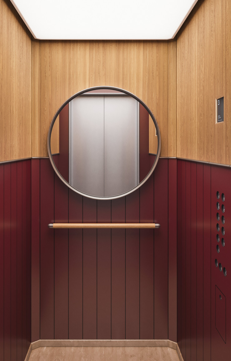 Le duo s’est également essayé – avec succès – au design d’ascenseur pour le spécialiste Mitsulift.
