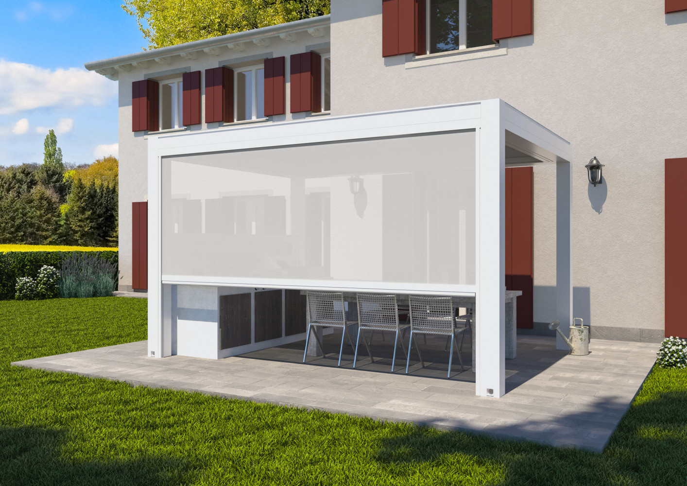 3.Pergola Gennius Isola 3, KE Outdoor Design Des variations auxquelles se fier. Outre un système d’éclairage à...