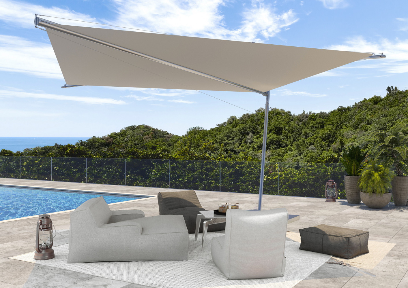 9. Sail Kolibrie, KE Outdoor Design Tous azimuts, un design sur piédestal. Polyvalence, élégance, praticité, qualité sont...