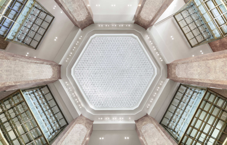 La coupole du nouveau magasin des Galeries Lafayette.