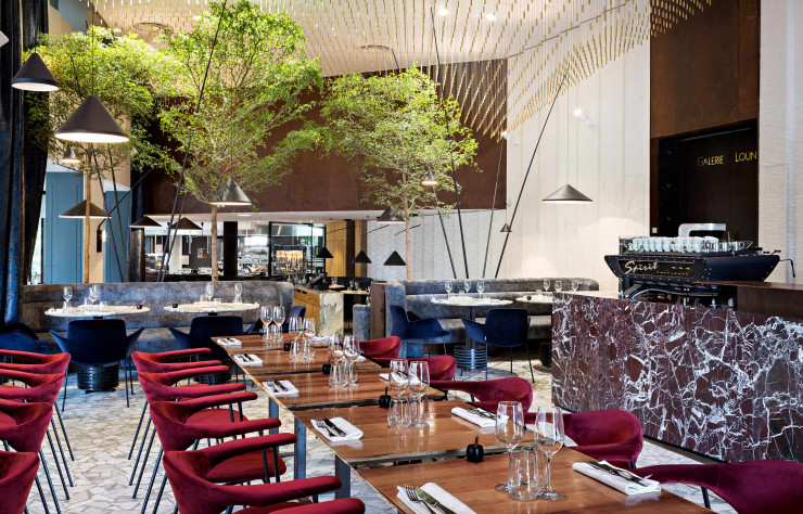 Parmi les dernières réalisations en date de Reinh, la brasserie Zebra, dans le XVIe arrondissement de Paris.