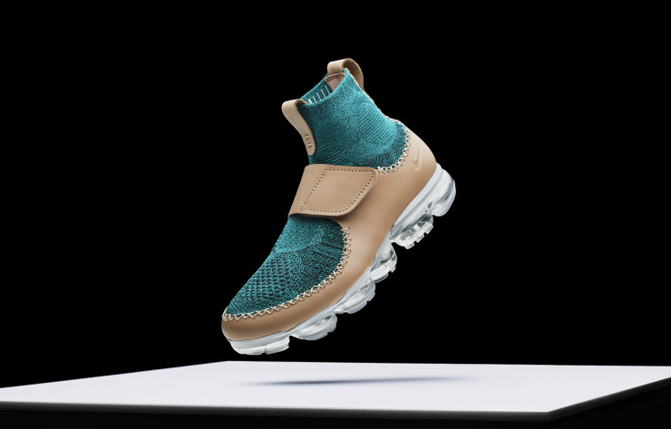 Le modèle NikeLab Air VaporMax x Marc Newson en version montante, fruit d’une collaboration avec la marque de sport américaine.