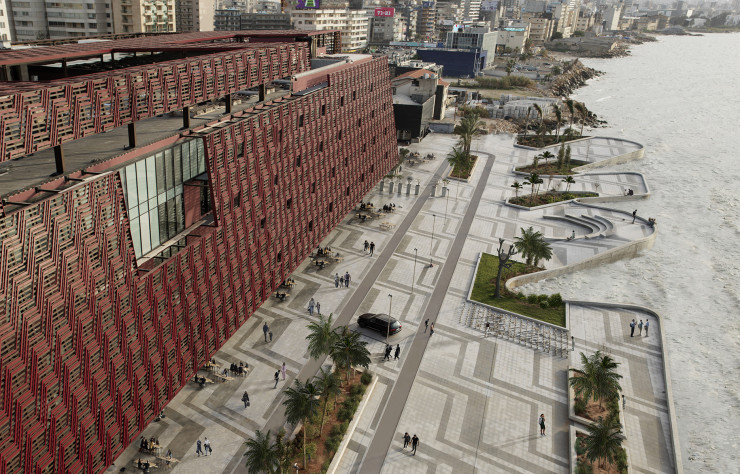 La Fondation Aishti créée en 2015 à Beyrouth mêle art, commerce, mode et culture dans un bâtiment de quatre étages.