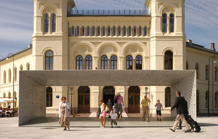 Image de synthèse du Nobel Peace Center (Oslo, 2005).