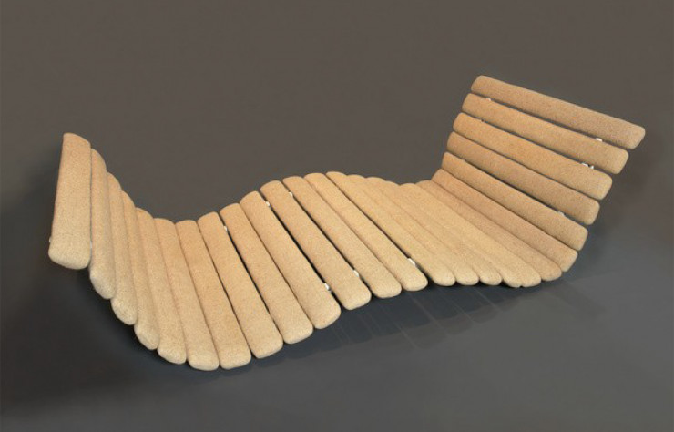 Assise-tapis « Déclive » de Pierre Paulin (1968).