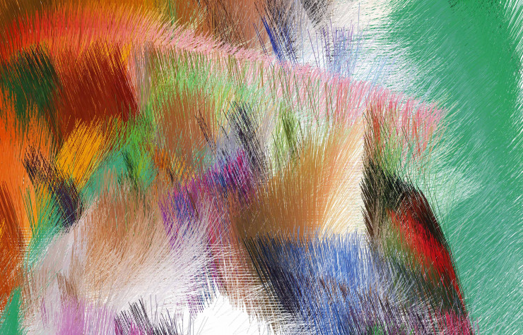 Détail d’un dessin d’Erwan Bouroullec réalisé à l’aide d’un logiciel créé pour l’occasion.