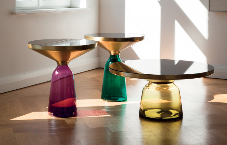 Déjà iconiques, les tables d’appoint « Bell », éditées en 2012 par ClassiCon.