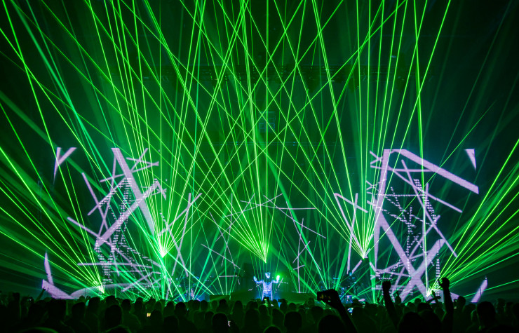 Concert de Jean-Michel Jarre lors de l’US Tour organisé en 2018.