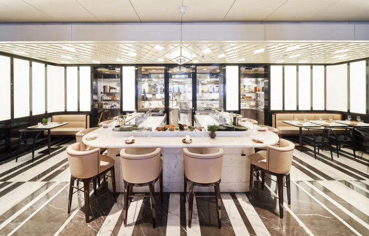 Brasserie Lutetia, dans le VIe arrondissement.