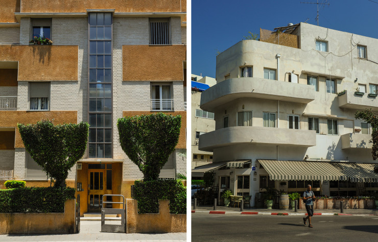 Deux immeubles de la rue la rue Mazeh.