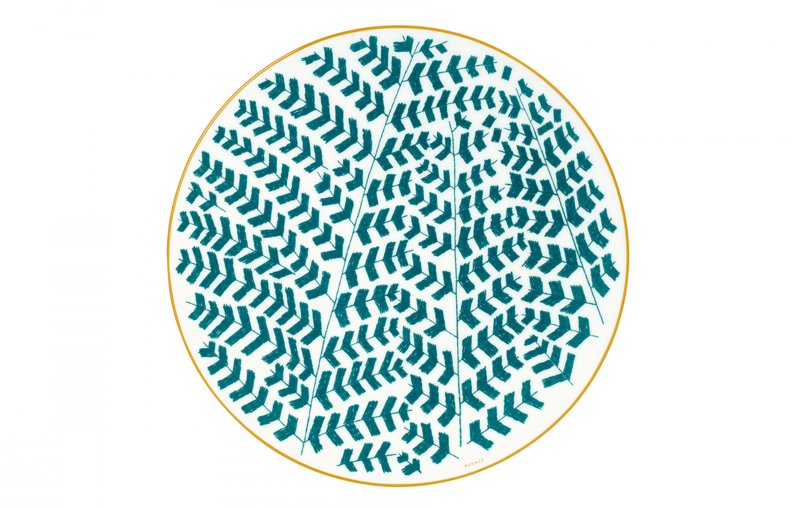 Assiette A Walk in the Garden, en porcelaine, 107 €. Hermès.