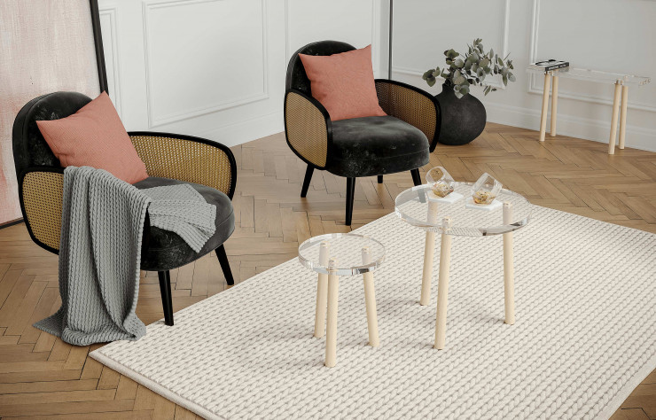 Les deux modèles de « La Table Des Copains ». Au fond, le « Banc Des Ecoliers ».