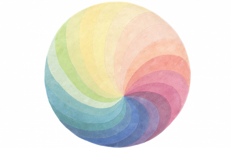 Tapis Spin 01 (2013), spirale chromatique de Constance Guisset, pour Nodus.