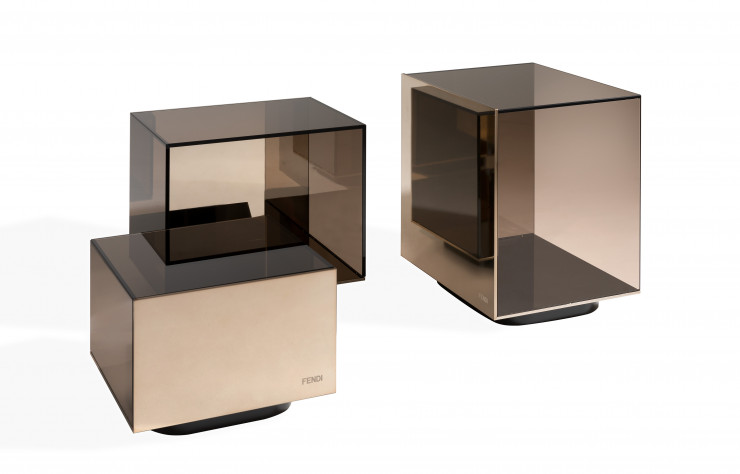 Table Coffee Table Prisme Crystal (Fendi Casa).