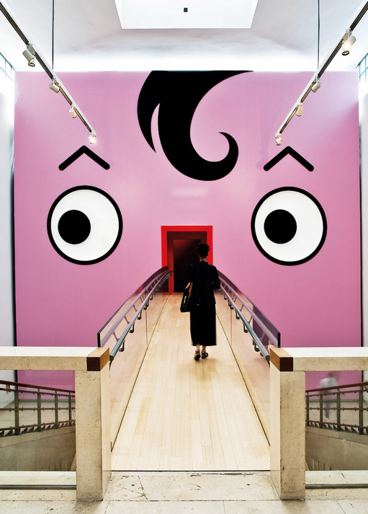 MILAN Exposition « Giro Giro Tondo. Design for Children » à la Triennale de Milan (2017). Portrait XXL de...