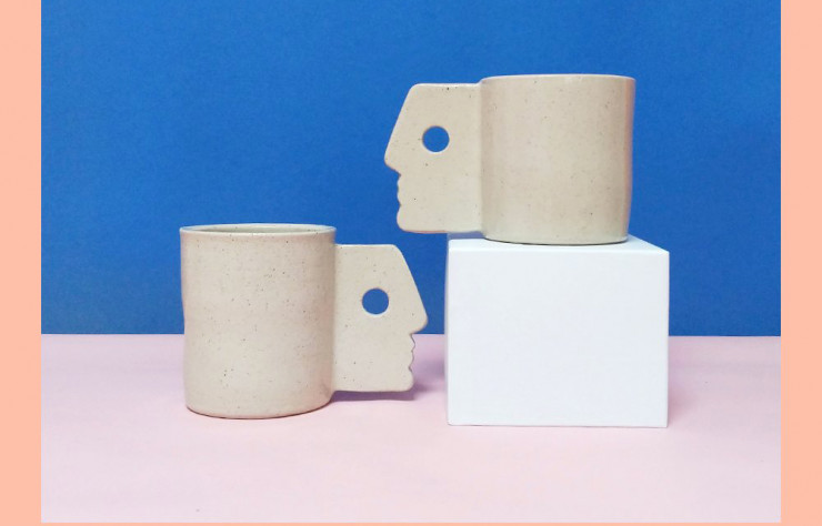 Mugs anthropomorphes (Milomade).