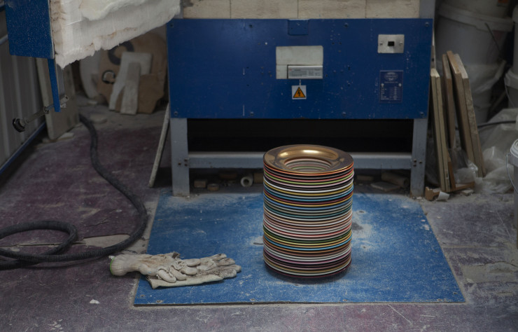 Les vases de Paul Smith ont fait l’objet d’un long travail de recherche sur les couleurs.