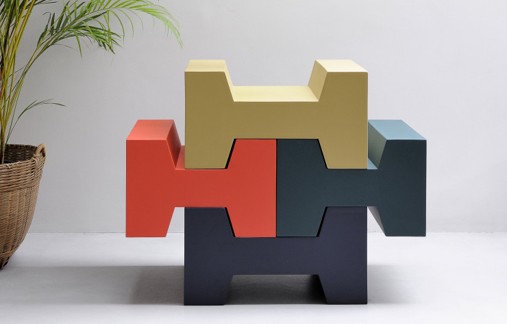 Mobilier modulable Rails de Gwendoline Porte.