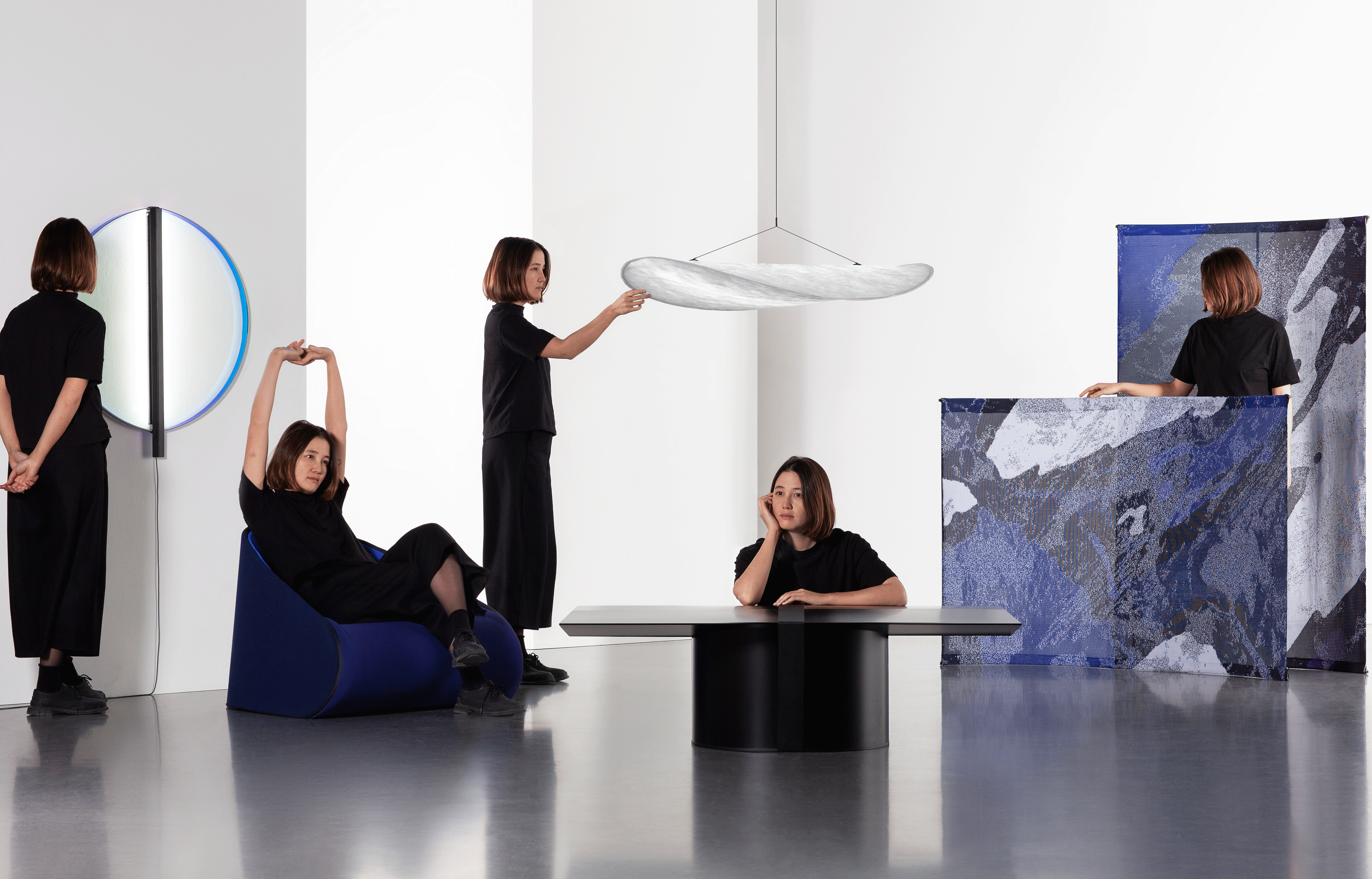 Vue d’ensemble de la collection « Tense ».