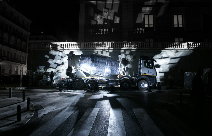 « Le Camion Bétonnière Boule à Facettes », Singapour (2017).