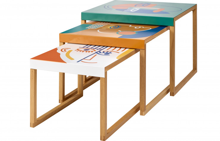 Tables gigognes « Kilo », éditées en 200 exemplaires au sein de la collection « Vallauris ».