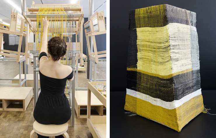 Un métier à tisser d’un nouveau genre permet de réaliser des textiles en volume, sans jamais recourir à la couture.