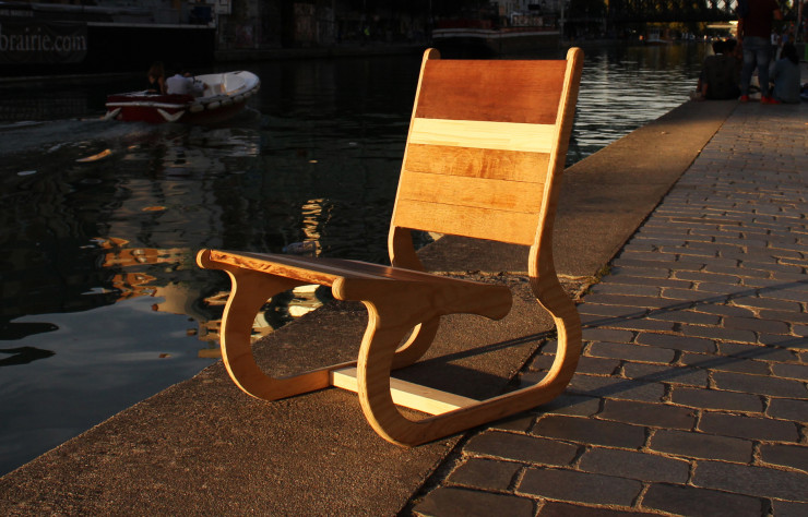 Fauteuil « Marcelle » de la collection « Ourcq » lancée en septembre 2018.