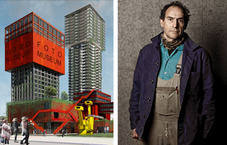 A 56 ans, le fondateur de l’Atelier van Lieshout repousse toujours plus lion les limites de son art.