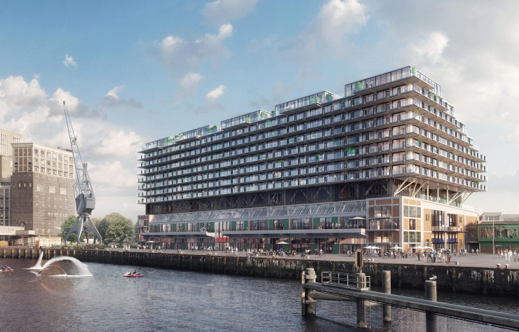 La seconde partie de l’entrepôt, réhabilitée par les équipes de MEI Architects & Partners, doit être livrée d’ici la fin de l’année.
