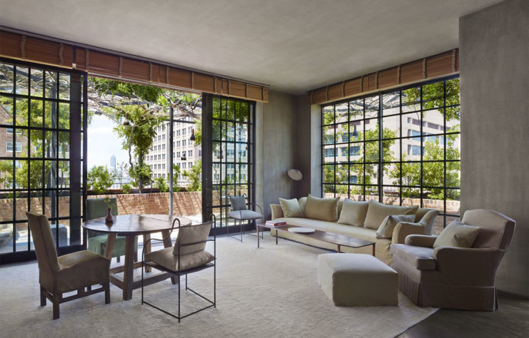Amoureux des docks de TriBeCa, Robert De Niro a signé avec l’hôtelier Ira Drukier l’un des établissements les plus précieux de New York : le Greenwich Hotel.