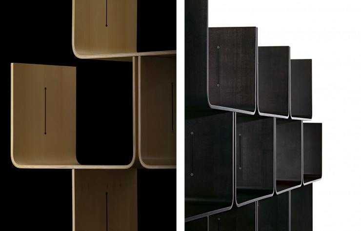 « Elysée » est disponible en érable naturel ou teinté noir.