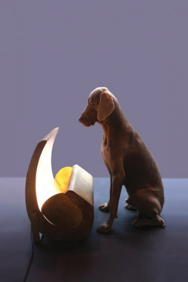 Lampe « Escargot » design Le Corbusier, réédition Nemo Lighting.