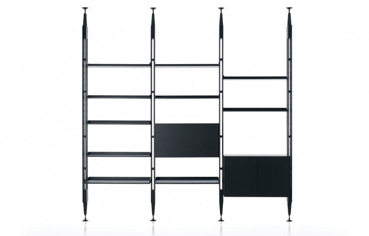 Bibliothèque « Infinito », conçue en 1957 chez Poggi.